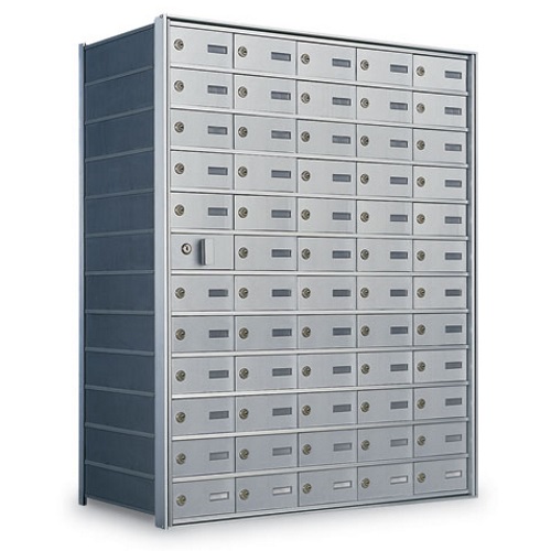 CAD Drawings American Postal Manufacturing Co. Front Loading 59-Door Horizontal Private Mailbox